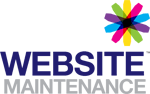 Enlarged Website Maintenance logo with company name displayed clearly.